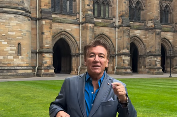 Ross King outside Glasgow University