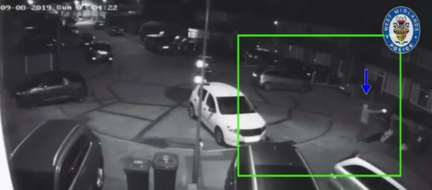CCTV footage shown to the jury this afternoon, captures a person firing three shots into the property
