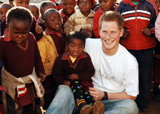Harry on a visit to Lesotho in 2006, the year he set up Sentebale 