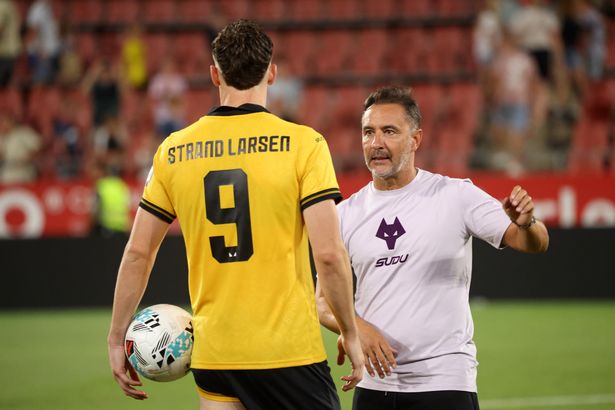Jorgen Strand Larsen and Vitor Pereira