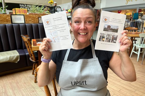 Georgie Grzesiak is sad to be leaving Stretford Mall, but will soon open up at the Christian Life Centre on nearby Barton Road