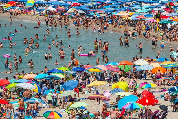 Benidorm is popular with tourists