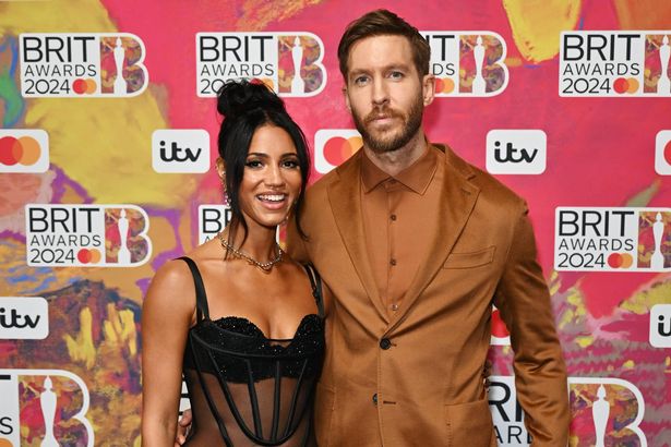 Vick Hope and Calvin Harris