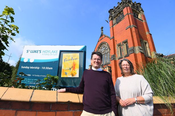 The Rev Noel Sharp (left), and Cate Warbrick (Church & Community Worker), at St Luke's Methodist Church, Hoylake
