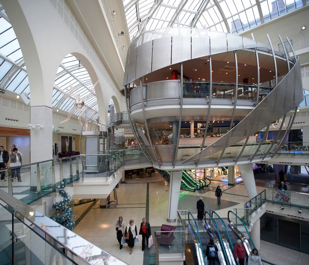 Inside the Triangle Shopping Centre, Manchester