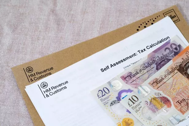 London, United Kingdom - February 4th 2023: HM Revenue and Customs forms background. A Self Assessment notice tax calculation form. HMRC is the department of the UK government that is responsible for the colletion of taxxes.