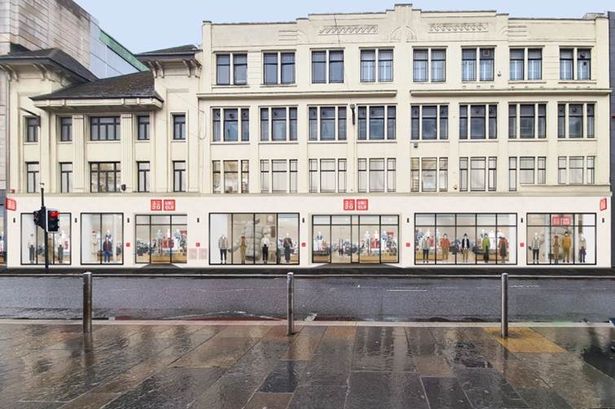 An image of the Uniqlo store to open on Glasgow's Argyle Street
