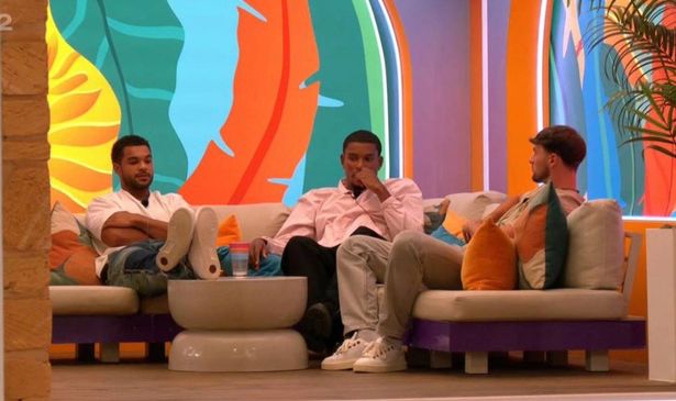 Three boys on Love Island