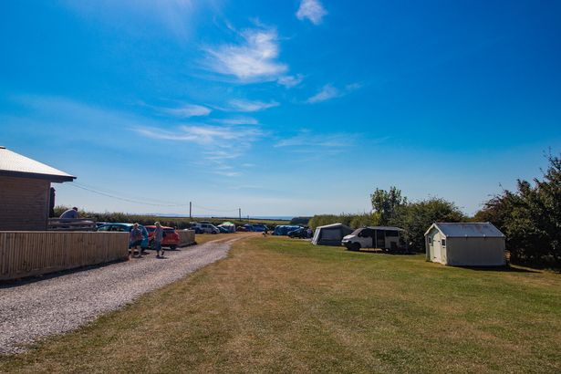 A general view of a campsite