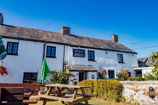 A whitewashed old pub
