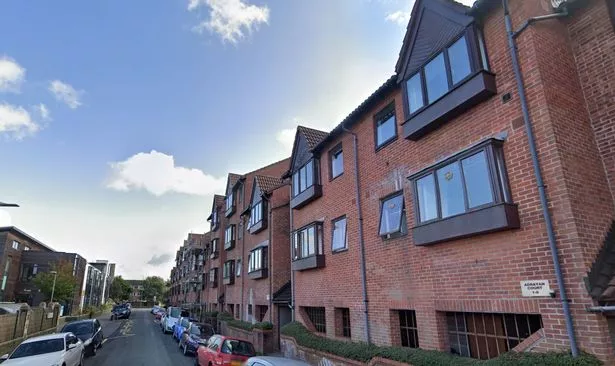 Flats at the eastern end of Victoria Avenue, in Redfield, East Bristol