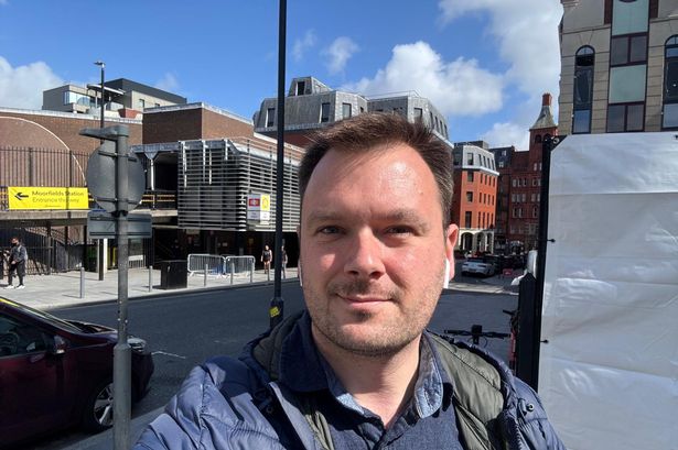 David Humphreys outside Moorfields