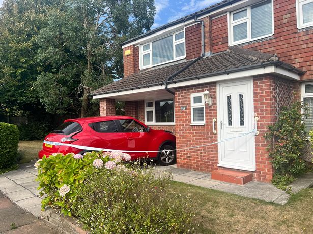 A house cordoned off on Bowness Avenue, Ainsdale