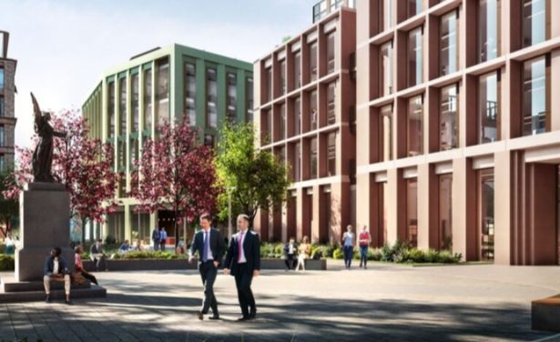 Artist's impression of Huyton Village