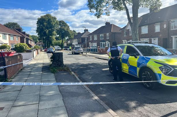 Police on The Beechwalk in Stoneycroft