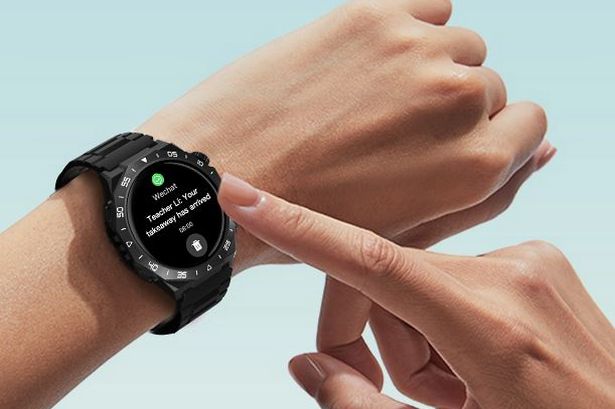 HOIFA smart watch for men worn on a wrist