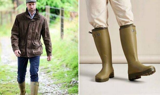 Prince William and the neoprene lined Chasseur wellies he likes