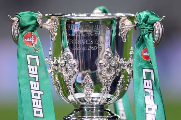 The Carabao Cup trophy.