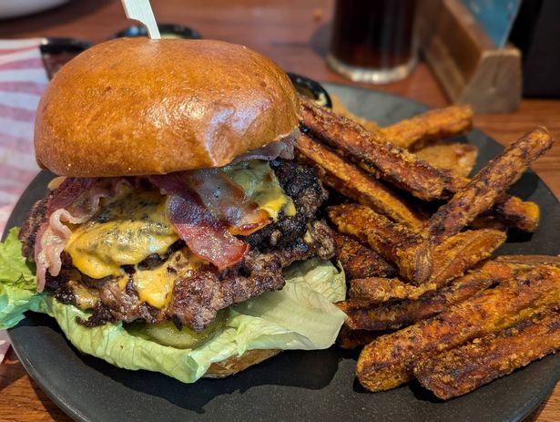 My burger and fries came to £28.35