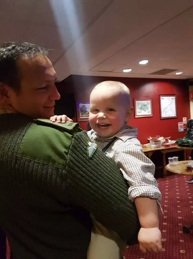 Rob with Henry when he was a toddler
