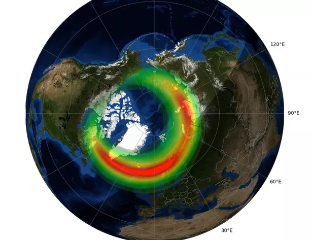The strongest auroral activity is forecast at around 9pm, August 8