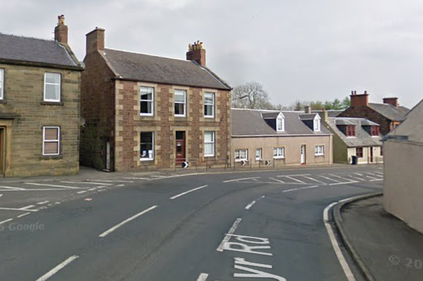 The incident happened on the A70 in East Ayrshire. 