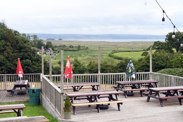 A pub beer garden