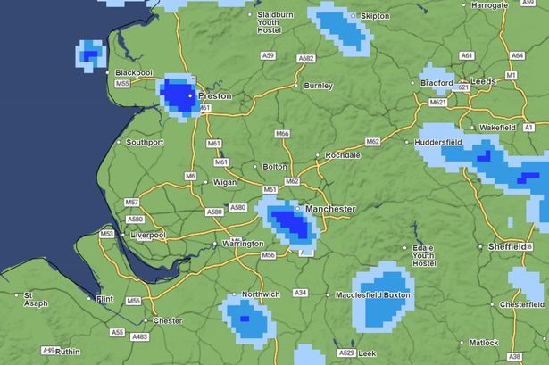 Showers are expected to hit the region