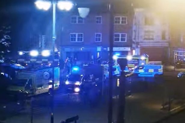 Police, firefighters and ambulances all attended the scene