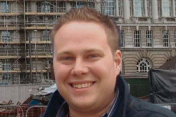 A picture of Toby Whittaker dated 2008 close to Liverpool's waterfront
