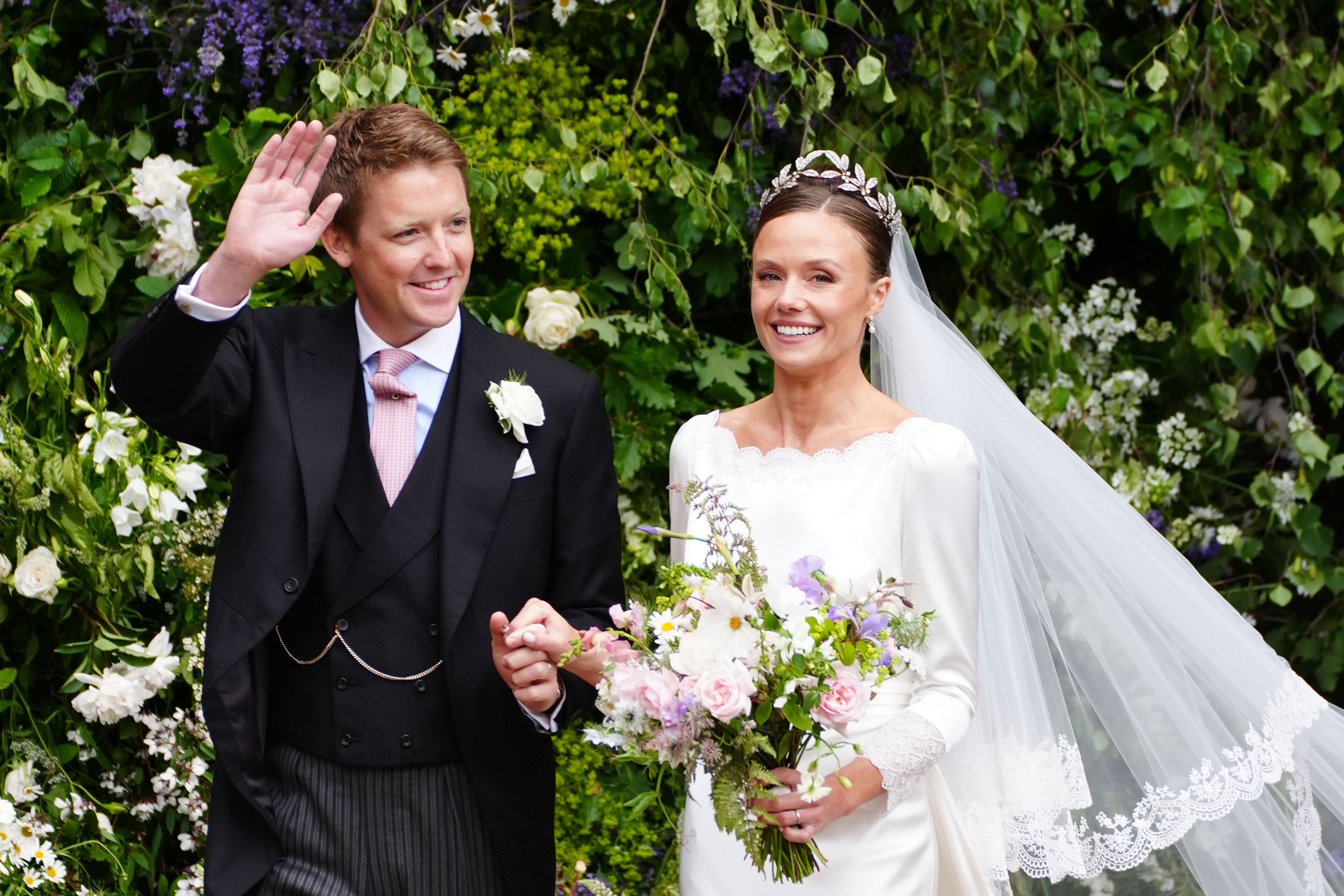 Hugh Grosvenor, the Duke of Westminster, and Olivia Henson announced the birth of their first baby in July (PA)