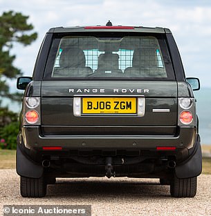You can also see the bespoke dog guard fitted to keep the Queen's Pembroke Welsh Corgis safe in the back