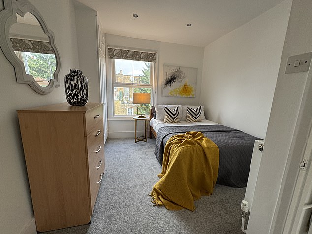 But she believes that staging the property with rented props for photos and viewings made the flat sell much quicker and for the asking price