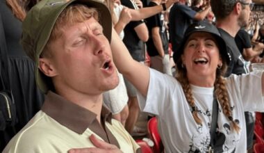 Suspended EastEnders actor Jamie Borthwick joined his co-stars as they attended Oasis' reunion show at Wembley on Wednesday