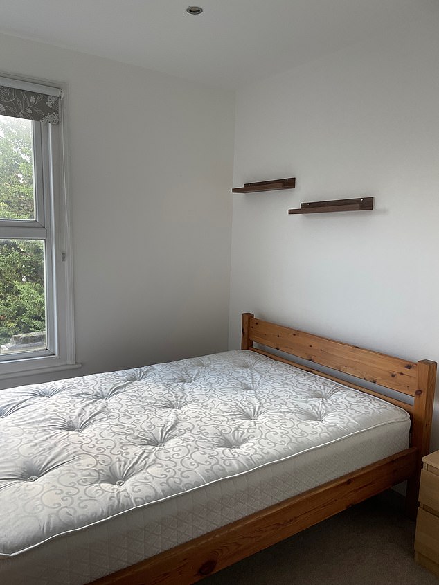 The flat was partially furnished and the owner renovated the property after months of not selling