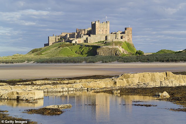 The whole stretch of coastline is punctuated by spectacular castles, such as Bamburgh, pictured, and Dunstanburgh, with great tomes of British history to sink your teeth into