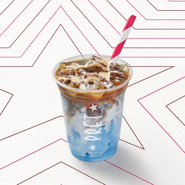 The Pret A Manger drink vibrant blue spirulina-laced iced latte recently released this summer