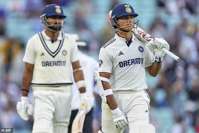 India ended a hectic day two on 75 for two in their second innings, leading England by 52 runs