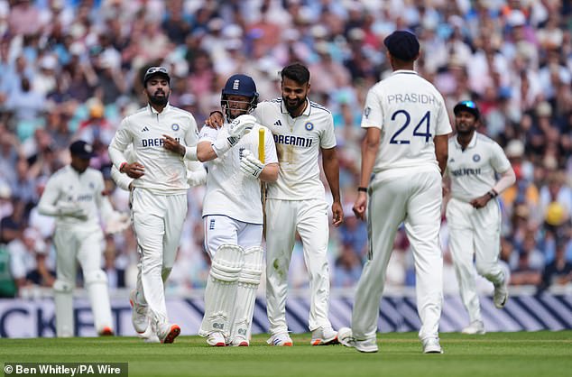 England were eventually bowled out for 247, with only two batsmen scoring more than Duckett