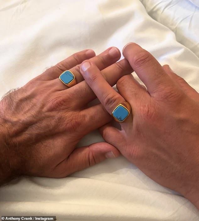 The actor, 51, took to Instagram on Friday to confirm the happy news with his 17,000 followers, sharing a photograph of their matching rings