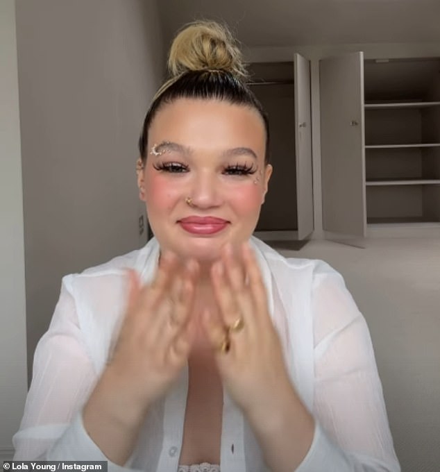 Lola Young was overcome with emotion as she revealed to fans on Instagram on Friday that she has bought her first house amid her huge success