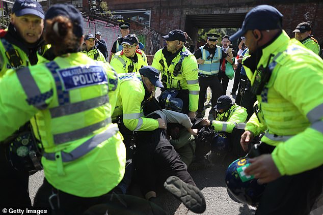 MANCHESTER: Crowds were meeting outside Manchester Piccadilly railway station before a planned march towards Manchester city centre