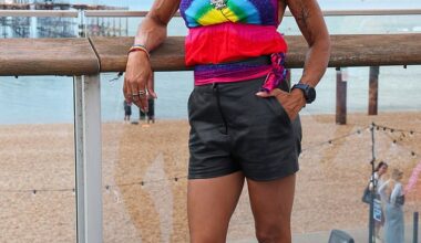 Kelly Holmes cut a stylish figure as she stepped out with her girlfriend, Louise Cullen, at the Brighton i360 and Attitude Pride Party on Saturday
