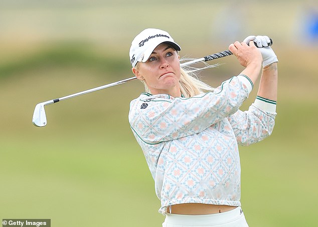 Charley Hull saw a tee shot land within inches of rival player Minjee Lee at the Women's Open