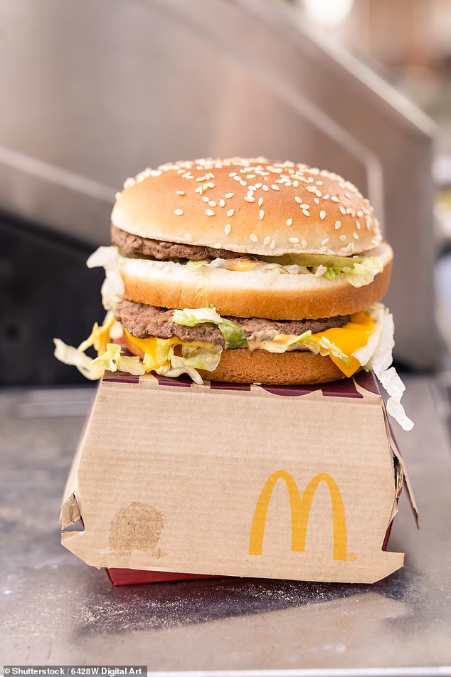 Some locals on Zakynthos have half-jokingly speculated, George fancied a fast food treat and pointed out that it is one of only a handful of Greek islands that boasts a McDonald¿s restaurant pictured: A McDonald's Big Mac burger