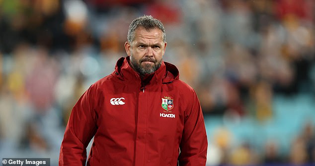 Lions coach Andy Farrell (pictured) hit back furiously at suggestions the footage proved that his team were complacent in the third Test