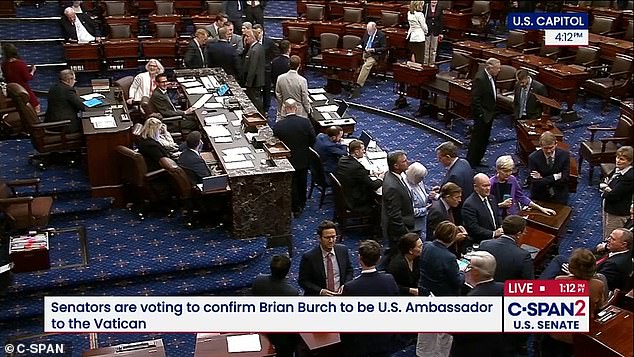 The Senate held a rare weekend session as the two parties tried to work out the final details of a deal