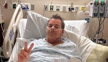 Legendary rock singer David Roach has died at the age of 59 following a battle with skin cancer (pictured in June)
