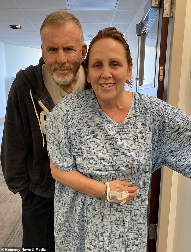After having her appendix removed, Ms Eastburn spent four days in hospital, which saw her miss her son Chase's rehearsal dinner