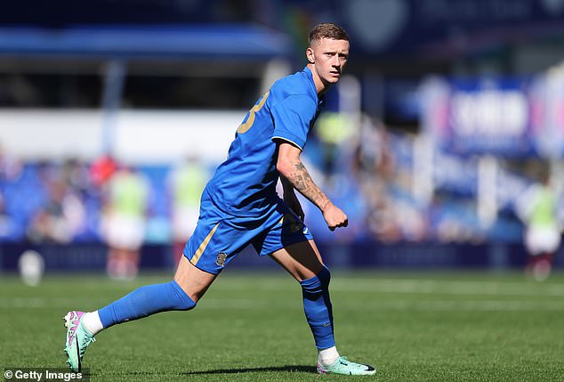 Jay Stansfield pictured in action for Birmingham in their final pre-season friendly of 2025